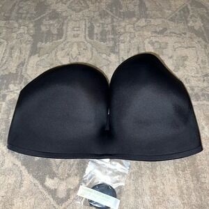 New Black DELIMIRA Women's UW Padded Seamless Strapless Convertible Bra 42F
